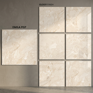 Carreaux de porcelaine émaillée polie Esprada marron 800x800mm, inspiration pierre naturelle, garantie 4 ans, épaisseur 10mm pour une qualité supérieure - Product Image 2