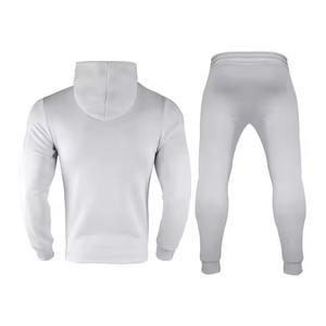 Survêtements pour hommes OEM personnalisés de haute qualité, ensemble 2 pièces avec sweat à capuche et pantalon de survêtement, décontracté, pour la course, à carreaux - Product Image 2