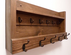 Natural Wooden Wall Hanger Cheap Price Handmade Wall <b>Hooks</b> for Entryway Bedroom and Bathroom - Product Image 5