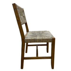 Silla de Comedor Artesanal de Madera Maciza con Mimbre Tejido a Mano, Moderna, Simple y Estable, para Cocina, Apartamento, Hotel, Restaurante - Product Image 2