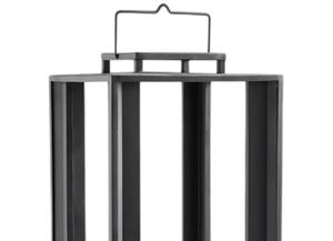 Lanterne unique en verre et métal avec lanterne à bougie en métal finition noir mat pour la décoration extérieure et intérieure, faite à la main et personnalisée - Product Image 2