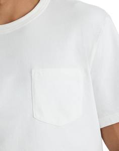 Camiseta de Algodón al por Mayor para Hombre, Estilo con Bolsillo, Cuello Redondo, Informal, Lisa, con Logotipo Personalizado, Fabricante de Ropa de Marca Privada OEM - Product Image 2