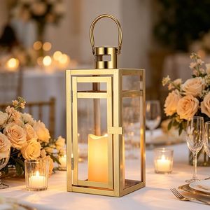 Lanterne en métal haut de gamme pour bougie, idéale pour la maison, le jardin, la terrasse, les mariages, les événements, comme centre de table décoratif, vente en gros, export, décoration - Product Image 5