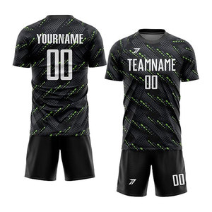 Side Soccer Uniform Set Adult Lightweight Breathable Custom Team Logo Number Name OEM Wholesale Factory Direct Supplier - Product Image 1