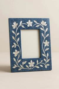 Cadre photo en os incrusté, fait main, support décoratif pour photos de mariage, portraits de famille, décoration intérieure - Product Image 1