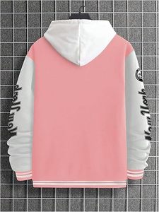 Casual Oversized Varsity Bomber Jacket – Trendy Streetwear Letterman Style Outerwear with Premium Fabric, Ribbed HemWarm Desig - Product Image 2