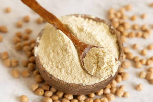 Poudre de protéines d'isolation de pois chiches végétaliennes de haute pureté pour boissons et aliments protéinés de nutrition sportive, étiquette claire, durée de conservation de 24 mois - Product Image 2