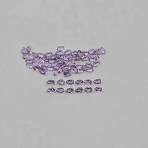 Piedra preciosa suelta de corte de pera facetado de amatista Rosa Natural de 3x4mm, piedra semipreciosa al por mayor para joyería de tendencia al mejor precio - Product Image 2