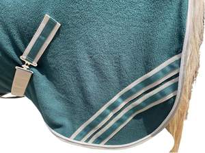 Manta de Lana para Montar a Caballo Hecha a Mano de Alta Calidad al por Mayor |   Lámina Ajustable con Cordón de Seguridad |   Alfombra Estable de 80 Pulgadas - Product Image 4