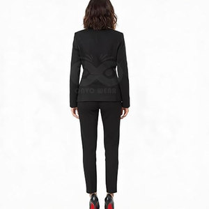 Ladies Elegant Office Pant Suit Modern <b>Blazer</b> Trouser Matching <b>Set</b> Professional Business Clothing - Product Image 2