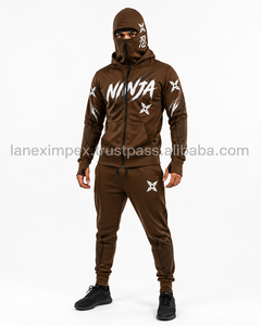 เสื้อฮู้ดนินจาผู้ชายแบบใหม่ พร้อมหน้ากากบาลาคลาวา ฮู้ดคู่ ซิปหน้า เสื้อสเวตเชิ้ต สกรีนโลโก้ได้ เสื้อฮู้ดสตรีทแวร์ เสื้อกันหนาวสำหรับเล่นกีฬาฤดูหนาว - Product Image 3