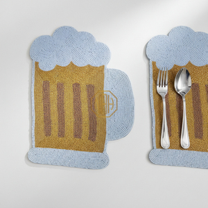 ผ้ารองจานตกแต่งงานฝีมือสุดหรูหรา ทำจากผ้าซาตินประดับลูกปัดหลากสี แบรนด์ NOORIMS AKBAR HANDICRAFTS เหมาะสำหรับอุตสาหกรรมบริการจัดเลี้ยงและงานอีเว้นท์ - Product Image 3