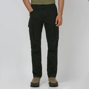 Pantalon cargo pour homme, nouveau design, plusieurs poches, coupe droite, taille mi-haute, fermeture éclair, pantalon cargo décontracté - Product Image 1