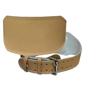 Cinturón de Levantamiento de Pesas Profesional Unisex Ajustable, 100% Cuero Vacuno, Transpirable, Duradero, Antideslizante, Protección Avanzada Doble - Product Image 2