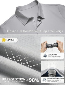 เสื้อโปโลสำหรับขี่ม้าผู้ชายแบบติดกระดุม - Product Image 3
