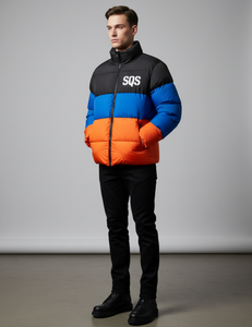 Chaqueta de Invierno Deportiva Impermeable Personalizada para Hombre, Abrigo Cálido con Cierre de Cremallera, Estilo Casual Acolchado - Product Image 1