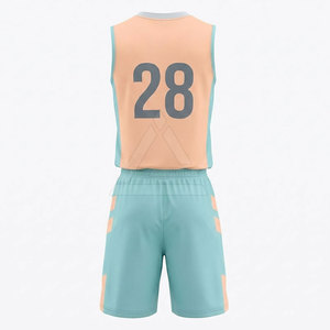 Ensemble de maillots et shorts personnalisés pour équipe de basketball masculine, légers, respirants, vêtements de sport athlétiques, tenue de compétition - Product Image 3
