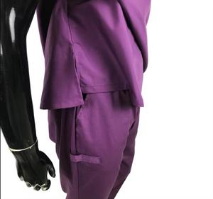 OEM Long Sleeve Hospital <b>Scrub</b> Nurse Uniforms Nursing <b>Scrub</b> Suits with Knitted Fabric Customizable <b>Scrub</b> <b>Sets</b> - Product Image 2