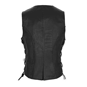 Chaleco de Moda de Piel Genuina de Buena Calidad para Mujer, Diseño Transpirable, Precio Razonable, Personalizable OEM - Product Image 4