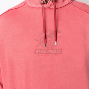 Sudaderas con capucha de alta calidad para hombre, estilo urbano, al por mayor, básicas, con lavado ácido, extragrandes, transpirables. - Product Image 5
