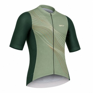 Camiseta de ciclismo para hombre, manga corta, con cremallera completa, transpirable y elástica, para carreras en carretera y entrenamiento - Product Image 4