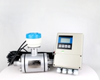 Débitmètre d'eaux usées en acier inoxydable, électromagnétique, pour liquides/fluide, eau réfrigérée, OEM, RS485, compteur thermique magnétique BTU, prix bas
