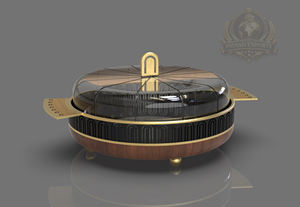 Stainless Steel Oval <b>Cake</b> <b>Dome</b> Cover with Base <b>and</b> <b>Stand</b> 1 Piece Eco-Friendly Dishwasher Safe INDIAN EXPORTE IND-2181 - Product Image 3