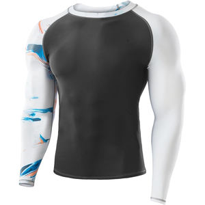 Maillot de compression personnalisé pour homme, imprimé par sublimation, en spandex, pour le surf et la plongée, vente en gros - Product Image 3