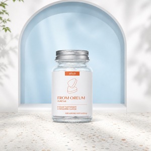 [FROM OREUM] Dentifrice solide pour voyage, saveur mandarine de Jeju, 60 comprimés pour l'emballage de voyage - Product Image 2