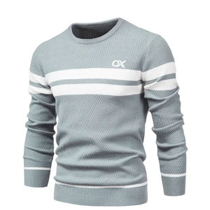 Sudaderas de algodón mezclado básicas para hombre con logotipo personalizado, ropa de calle de secado rápido y cómodas, sudaderas con cuello con cremallera para hombre. - Product Image 1