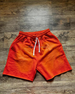 Precio de fábrica Logotipo personalizado Gimnasio de los hombres French Terry Shorts 100% algodón High Street Style Solid Fitness Sweat Shorts para correr - Product Image 3