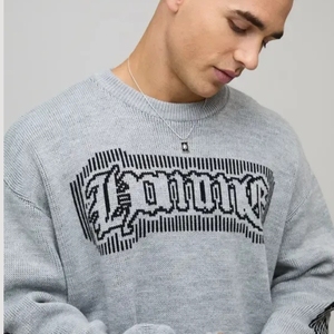 Casual Wool / cashmere sweater Basic <b>Pullover</b> <b>Men</b> Intarsia Color Block Plus Size Sweaters Slim Fit Crew Neck Long Sleeve Sweater - Product Image 4