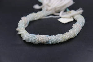 Cuentas Redondas de Aguamarina Multifacética Natural de 2.5-3 mm, 13 Pulgadas, para la Elaboración de Joyas - Product Image 4