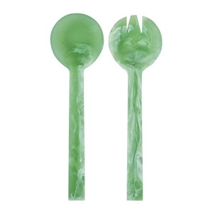 Ensemble de cuillères à salade en résine faites à la main 10 ml, finition miroir, pour fête, en époxy, ustensile de service de cuisine, cuillère décorative, vente en gros - Product Image 4