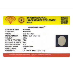 Natural 6.3 Carat Opal Loose Gemstone Oval Cut Crush Shape for Fine Jewelry - Product Image 4