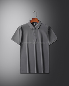 Polo à manches courtes pour hommes d'âge moyen, couleur unie, avec logo personnalisé OEM, nouveau design, pour entreprise - Product Image 5