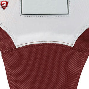 Protège-entrejambe Sumroos Industry en cuir PU rouge et noir, respirant et confortable, pour l'entraînement de MMA et de kickboxing (tous sports) - Product Image 5