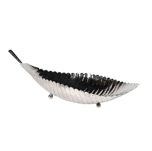 Meilleur plateau de service en métal de designer, fait main, pour table, vente en gros, plat de service classique et luxueux, en forme de feuille, en promotion - Product Image 2