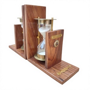 Brass Gold-Plated Round <b>Sand</b> <b>Timer</b>-Tableware for Father's Day and Chinese New Year - Product Image 1