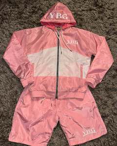 Oem Custom Blank Windbreaker Short Set Nylon Windbreaker Shorts Set Men Two Piece Blank Wind Breaker Shorts Set's - Product Image 2