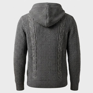 Compra al por Mayor de Suéteres con Capucha de Punto Personalizados para Hombre, 100% Algodón, Impermeables - Product Image 6