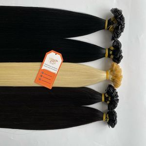 Extensiones de cabello humano crudo vietnamita de grado 10A superventas, cabello con cuentas de punta plana recta sedosa, cantidad al por mayor - Product Image 3