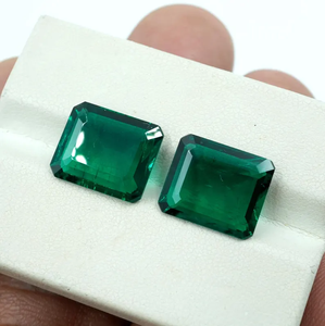 HAYAAT GEMS Rajasthan Natural Emerald Gemstone Pair Green <b>Cushion</b> Cut 8.20ct (12x10mm) (2 Pcs ) for Jewelry Making - Product Image 6