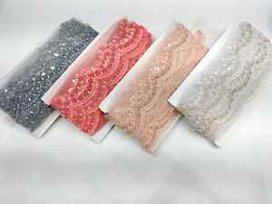 Tissu en dentelle de luxe écologique avec broderie française et motif géométrique pour usage quotidien – Élégant - Product Image 3