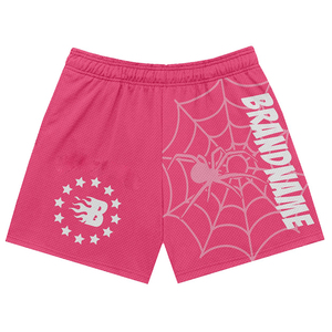 Mens 180 GSM Double <b>Layer</b> Mesh Shorts Premium Polyester Fabric Green Black White Panel Basketball Style Custom Logomen's shorts - Product Image 4