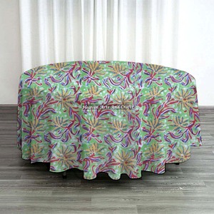 Mantel con Estampado Floral Colorido, Redondo/Cuadrado, Estilo Bohemio, para Fiestas y Eventos en Casa - Product Image 5