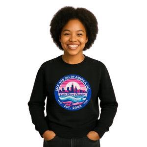 Sudadera Negra Bordada para Niñas, Sudadera Informal de Manga Larga, Ropa de Calle para el Día a Día, Prenda Cómoda para un Estilo de Vida Activo - Product Image 1