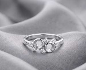 Solid 925 Sterling <b>Silver</b> 5mm Round Blank Bezel Ring Setting <b>For</b> Gemstone Zirconia DIY Wholesale <b>Silver</b> Classic <b>Jewelry</b> <b>Making</b> - Product Image 2