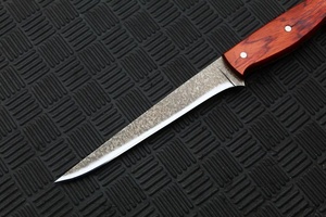 Cuchillo Multiusos Hecho a Mano de Alta Durabilidad, Acero Inoxidable de Grado Industrial, Hoja Deslizante, Mango de Madera, Cuchillo Profesional para Camping - Product Image 3