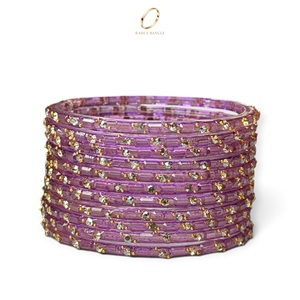 Collection de mariage : Bracelets en verre traditionnels kashmiris motif goutte de pluie – Bijoux kashmiris en gros, bracelets en verre - Product Image 1